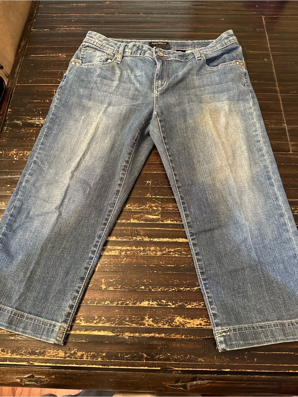 Axcess Women’s Blue Denim Jeans capris